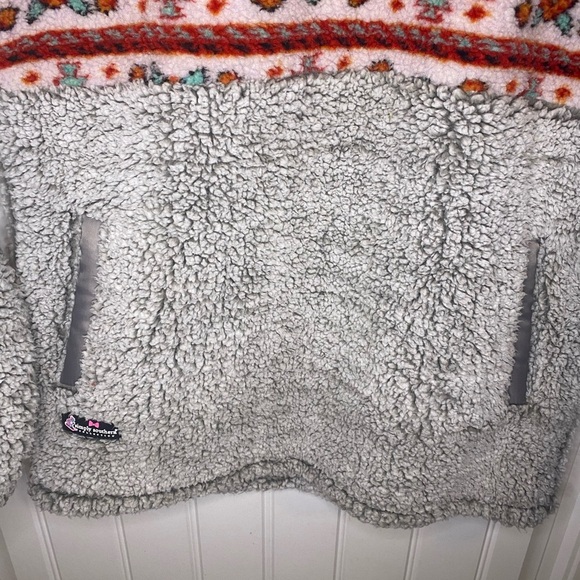 Simply Southern turtle patterned Sherpa half zip - Picture 5 of 7